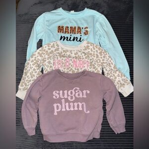 3T crewneck sweatshirt bundle ♡ Little Co. Lauren Conrad, old navy
